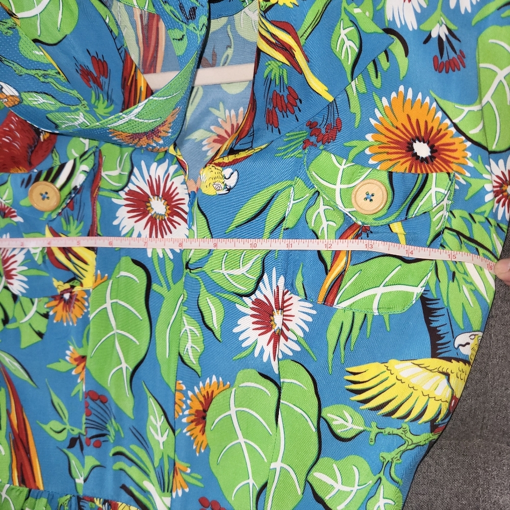 Trashy Diva Green and Orange Maxi Sundress - Picture 5 of 6